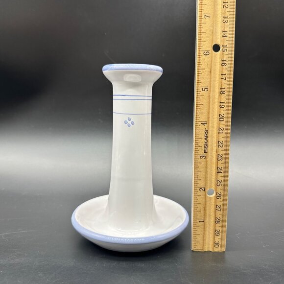 Vintage Dieulefit France PHP Art Pottery Candle Holders Purple Cottagecore - Picture 11 of 11